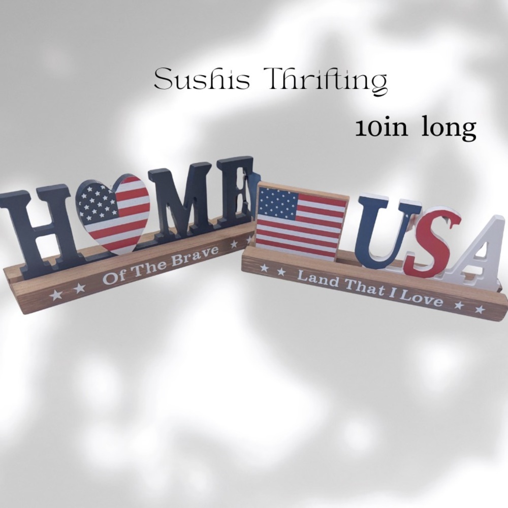 2 Patriotic Home and USA Decor